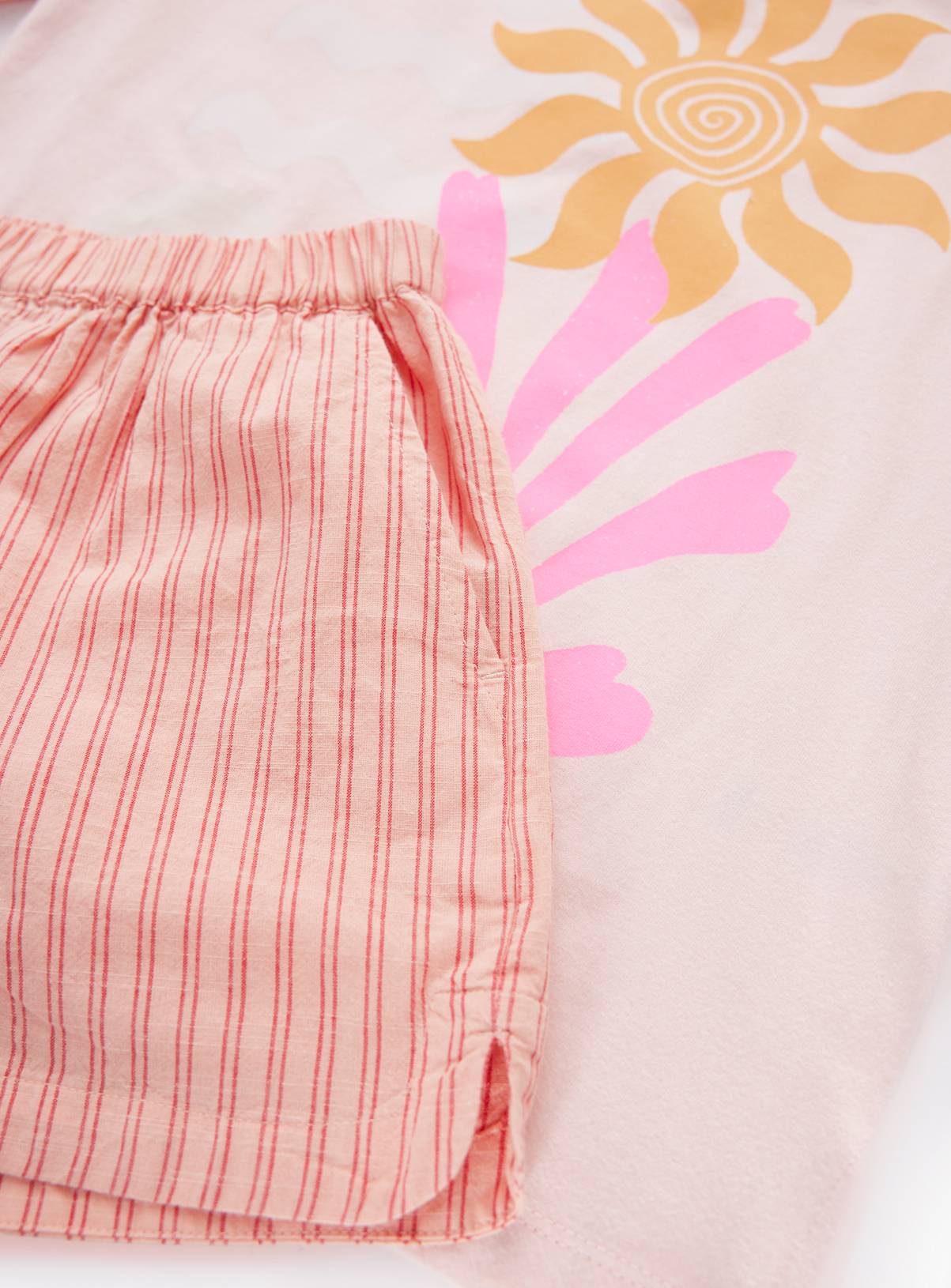 Pink Printed T-Shirt & Shorts Set 11 years - Image 4